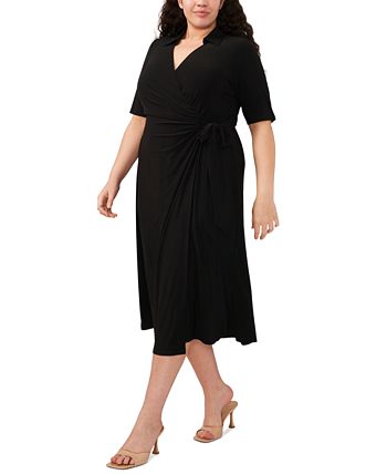 Macys plus size wrap hotsell dress