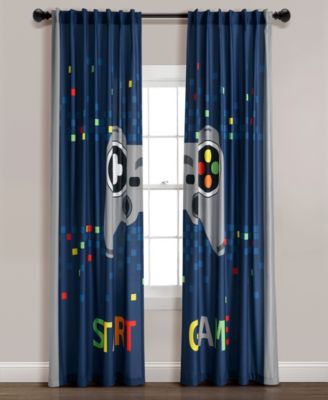 Lush Decor Video Games Light Filtering Window Curtain