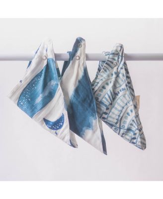 Baby Boys Caspian Muslin Bibs, 3 Piece Set