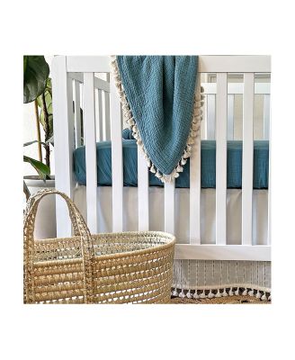 Baby Boys 6 Layer Muslin Tassel Blanket