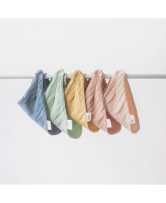 Baby Boys Bandana Muslin Bibs, 3 Piece Set