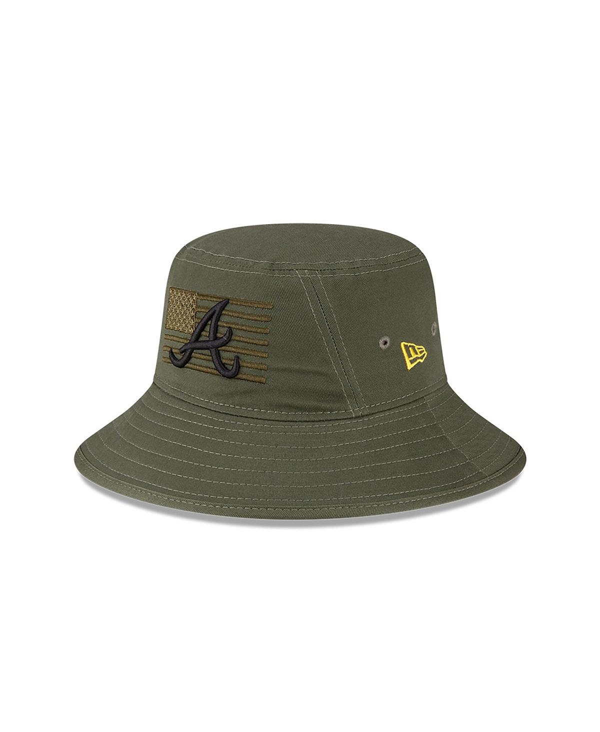 New Era Men's  Green Atlanta Braves 2023 Armed Forces Day Bucket Hat