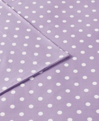 Polka Dot Cotton 4-Pc. Sheet Set, Queen