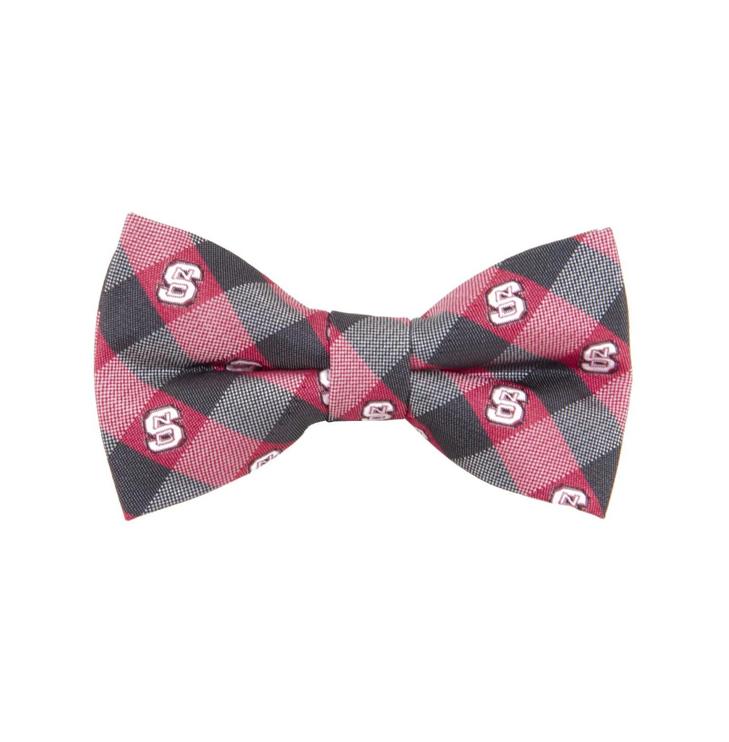 Мужской галстук-бабочка Eagles Wings Red NC State Wolfpack Check Bow Tie — фото 1