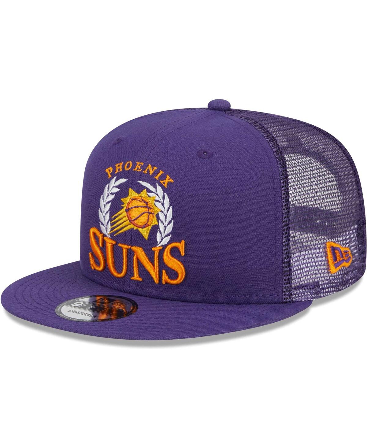 Shop New Era Men's  Purple Phoenix Suns Bold Laurels 9fifty Snapback Hat