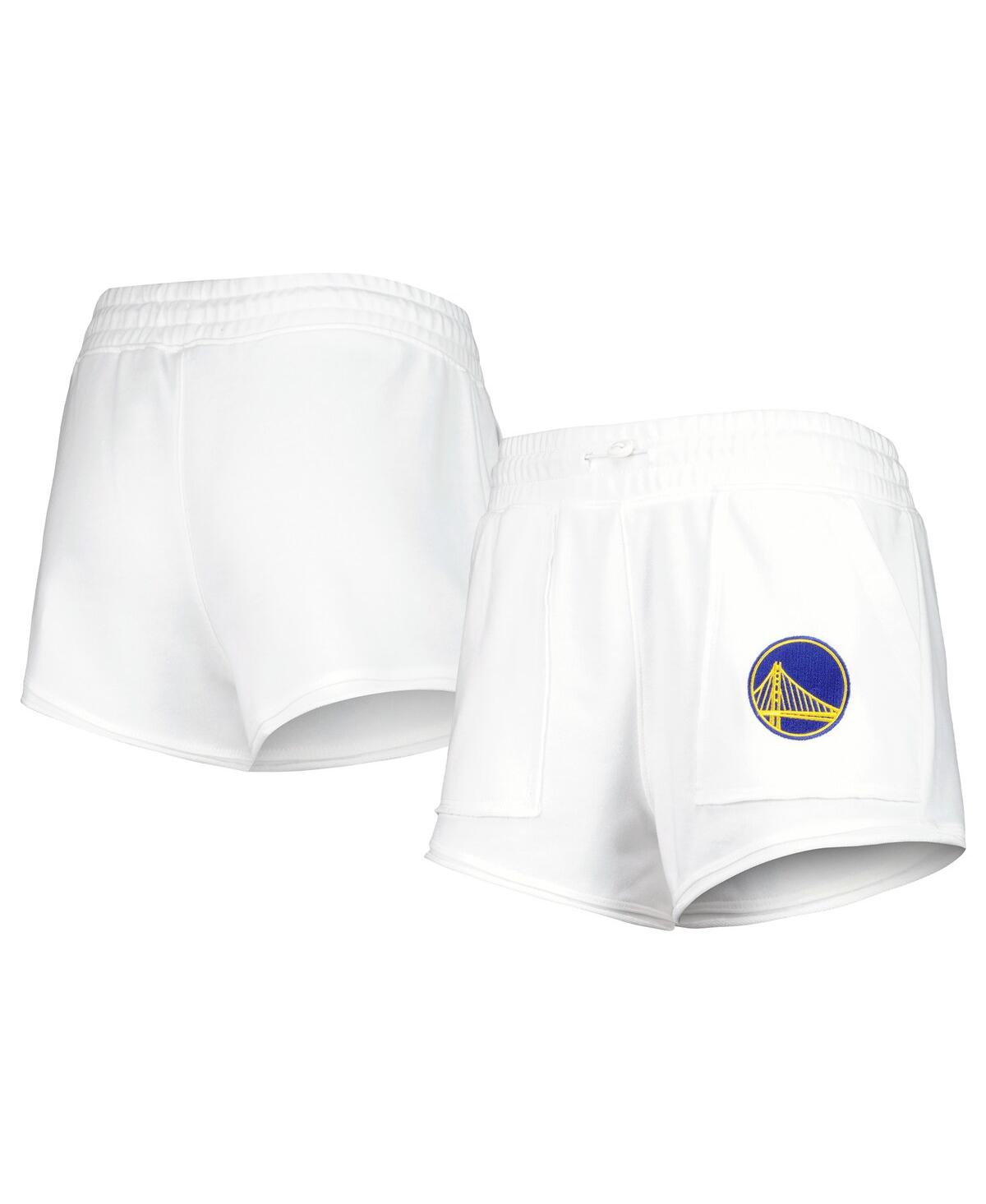 Shop Concepts Sport Women's  White Golden State Warriors Sunray Shorts