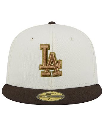 New Era Men's White, Brown Los Angeles Dodgers 50th Team Anniversary ...