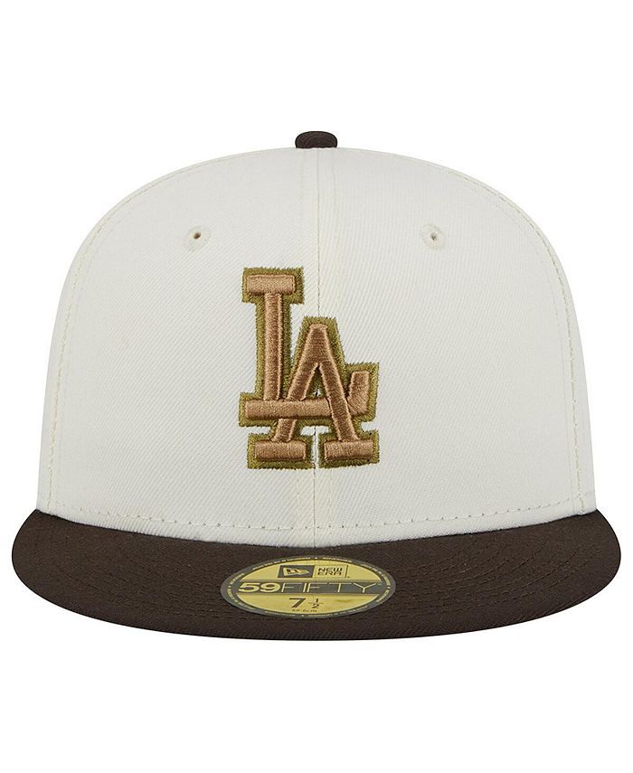 New Era Men's White, Brown Los Angeles Dodgers 50th Team Anniversary ...