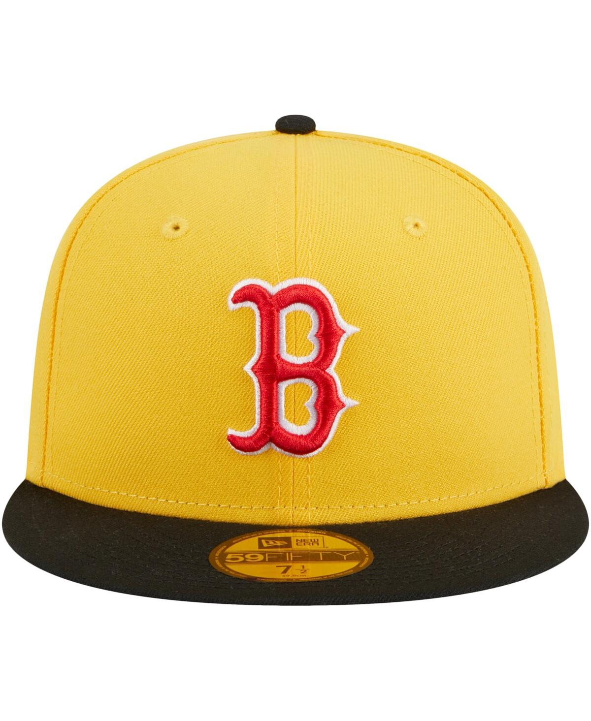 Men's New Era Black Boston Red Sox Grilled 59FIFTY Fitted Hat - Black