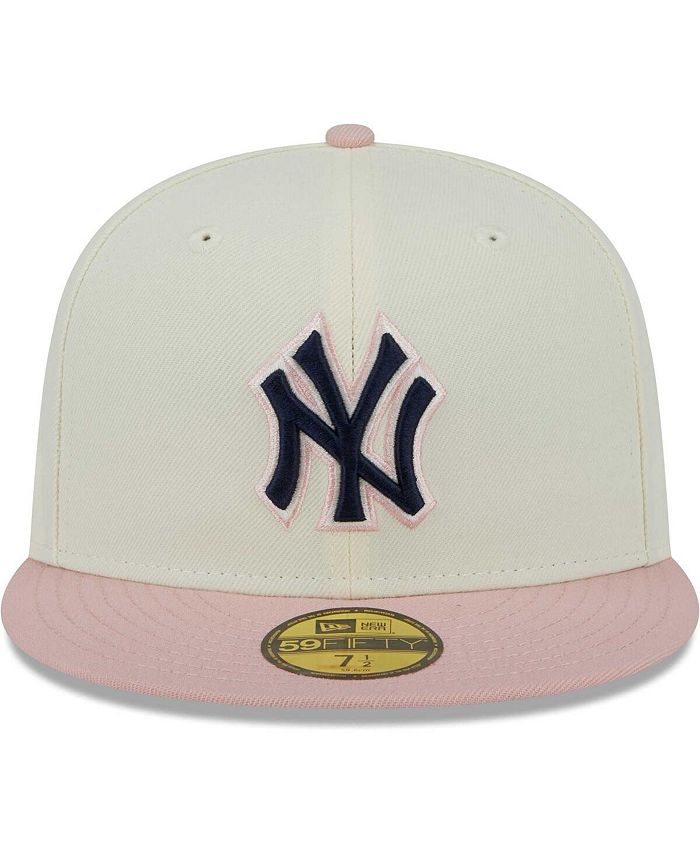 New Era Men's White, Pink New York Yankees Chrome Rogue 59FIFTY Fitted Hat Macy's