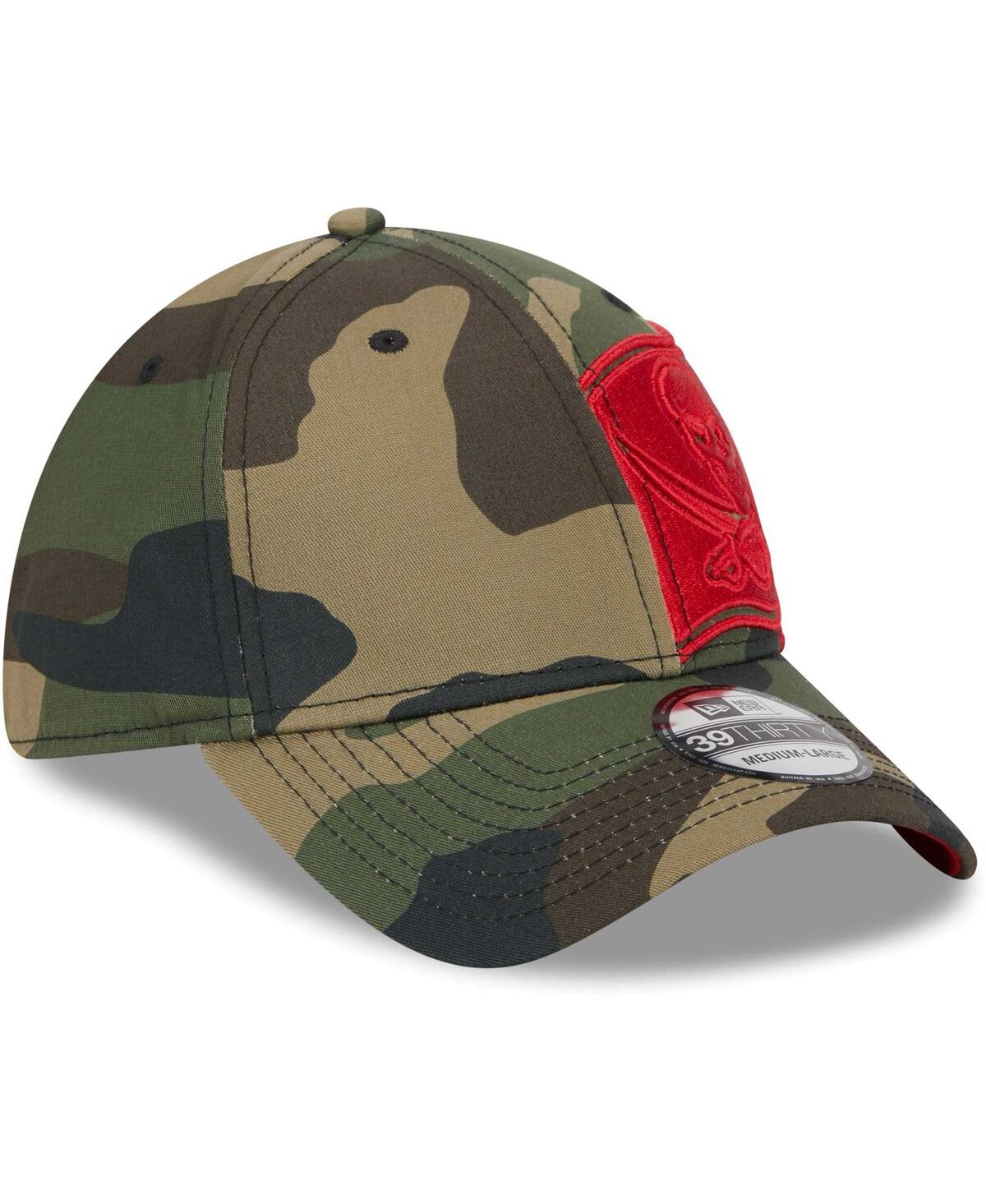 Men's New EraTampa Bay Buccaneers Punched Out 39THIRTY Flex Hat - Camo