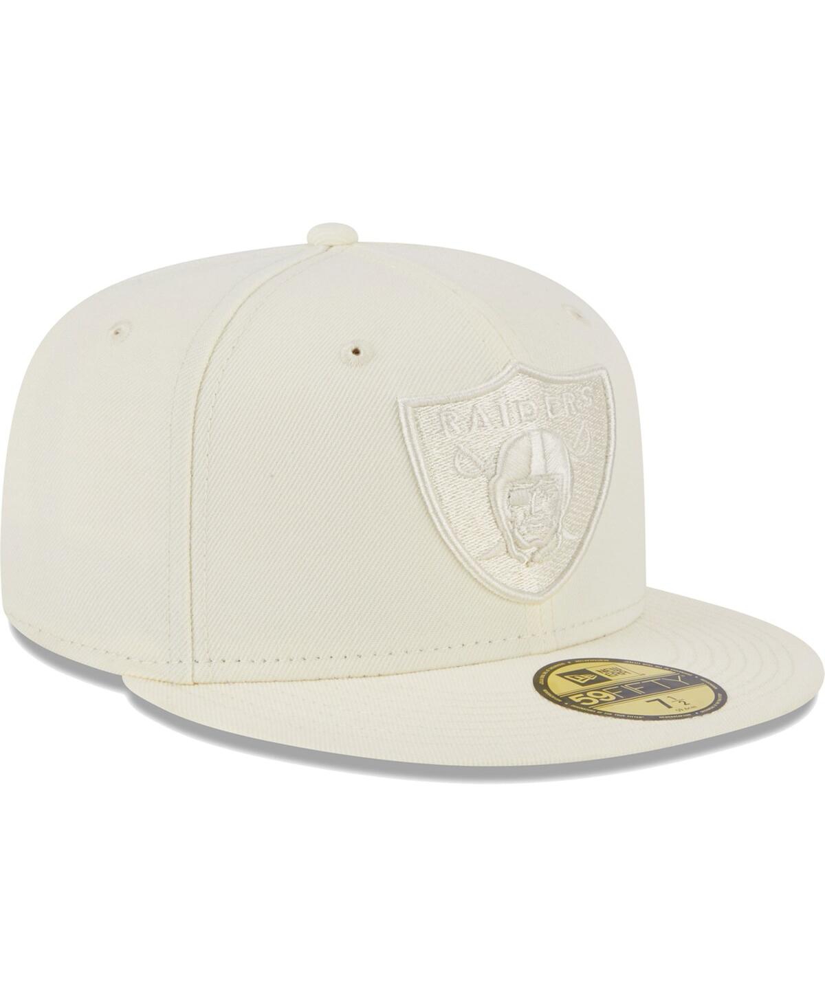 Men's New EraLas Vegas Raiders Color Pack 59FIFTY Fitted Hat - Cream