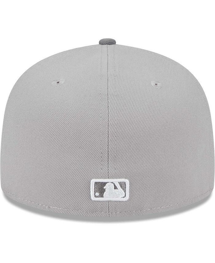New Era Men's Gray Los Angeles Dodgers Green Undervisor 59FIFTY Fitted ...
