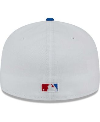 Men's White, Red Los Angeles Dodgers Undervisor 59FIFTY Fitted Hat