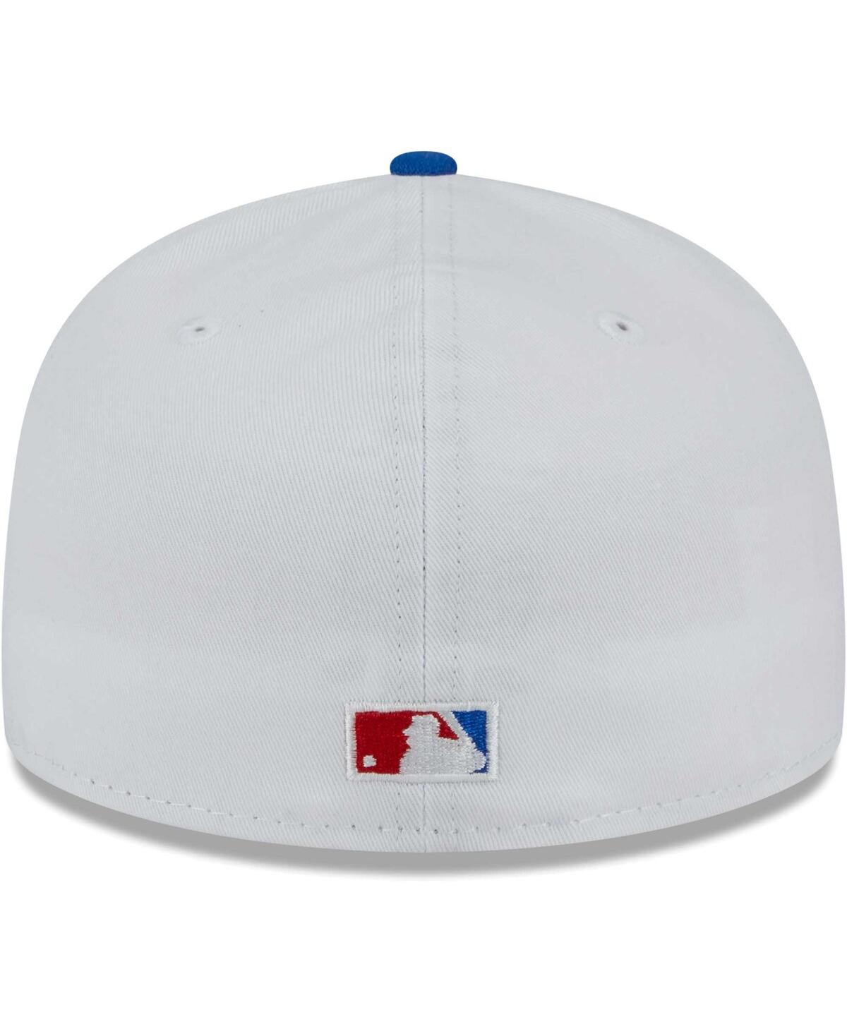 New Era Men's  White, Red Los Angeles Dodgers Undervisor 59fifty Fitted Hat In White,red