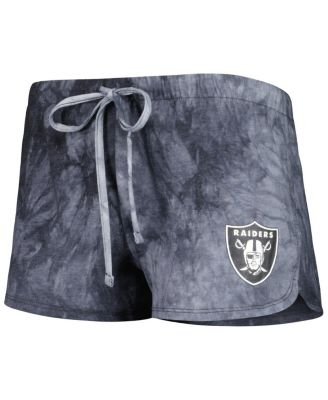 Women's Charcoal Las Vegas Raiders Billboard Scoop Neck Racerback Tank and Shorts Sleep Set