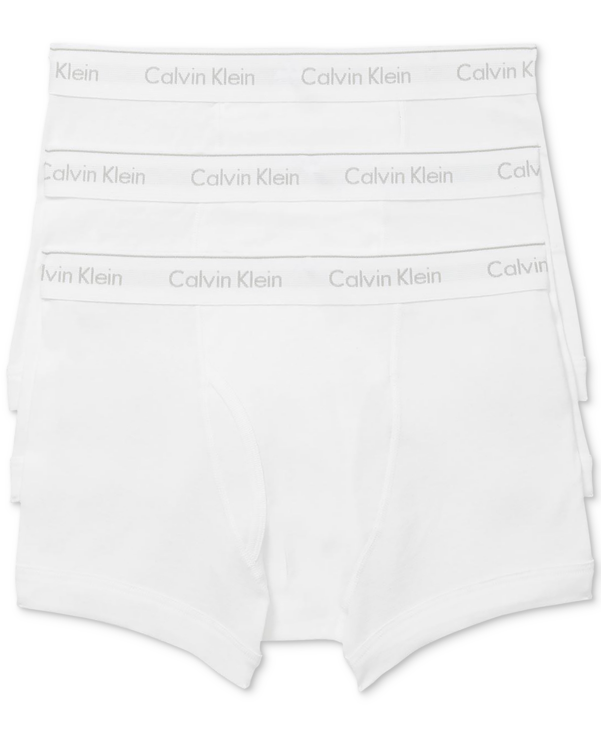 Calvin Klein Men's 3-pk. Classic Cotton Trunks Underwear In White