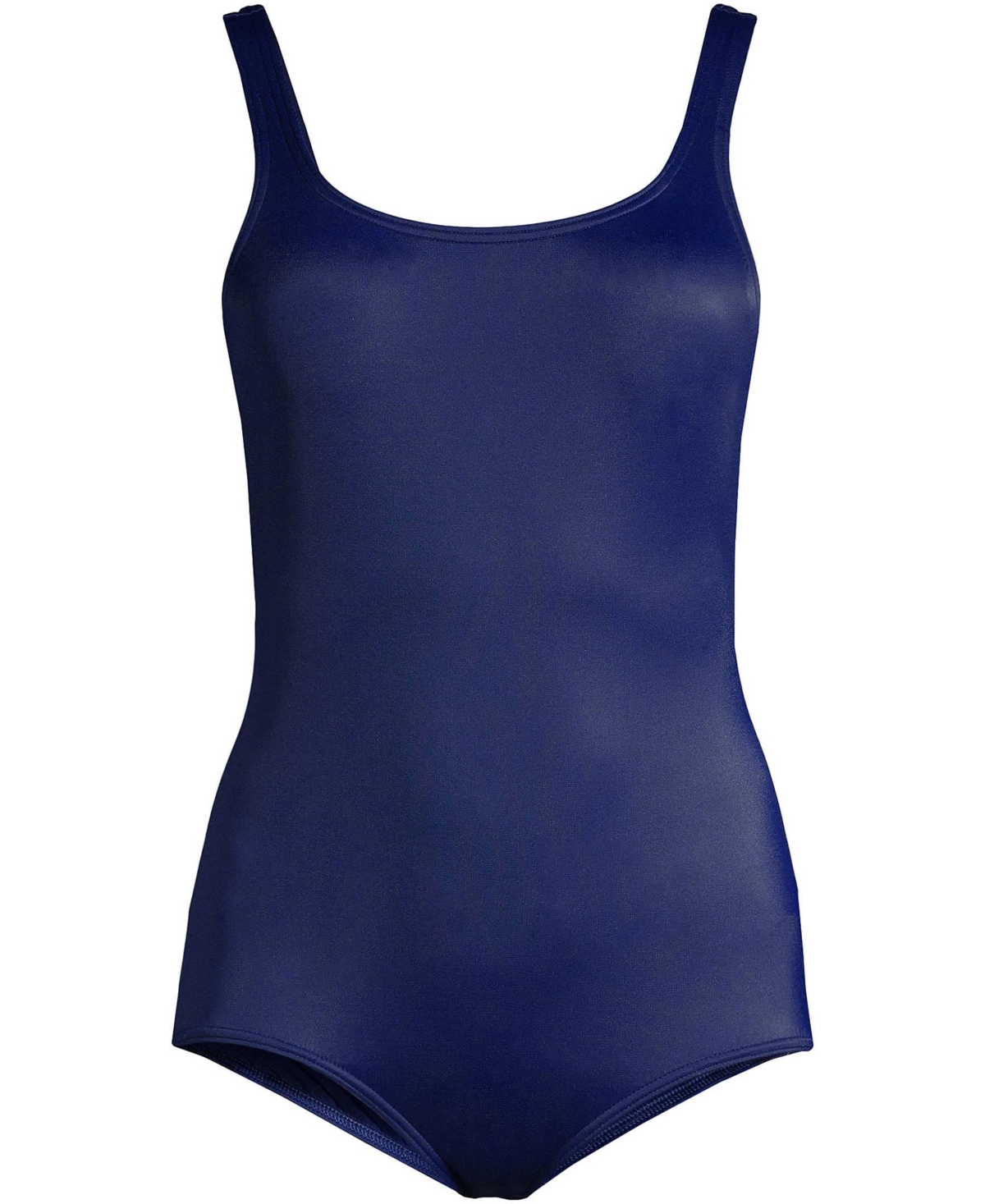 Lands' End Women's D-Cup Tummy Control Chlorine Resistant Soft Cup Tugless One Piece Swimsuit