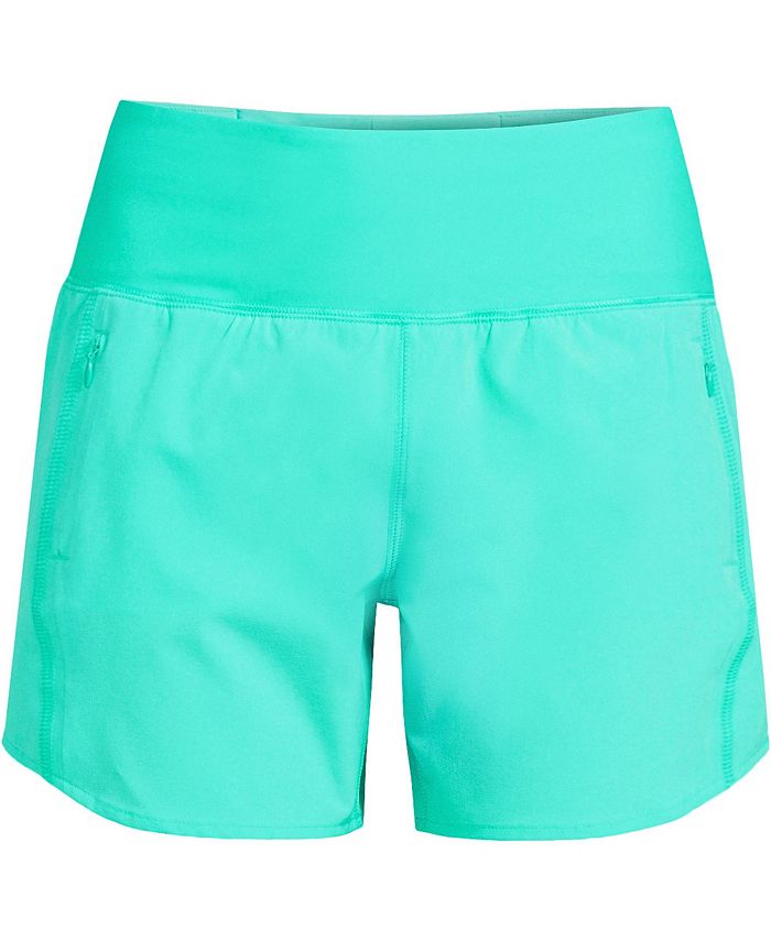 Lands' End Women's Plus Size 5" Sustainable Elastic Waist Board Shorts