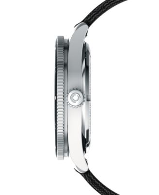 Unisex Swiss Automatic DS Podium Diamond (1/20 ct. t.w.) Black Synthetic Strap Watch 39mm