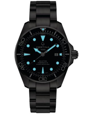 Men's Swiss Autometic DS Action Diver Stainless Steel Bracelet Watch 43mm 