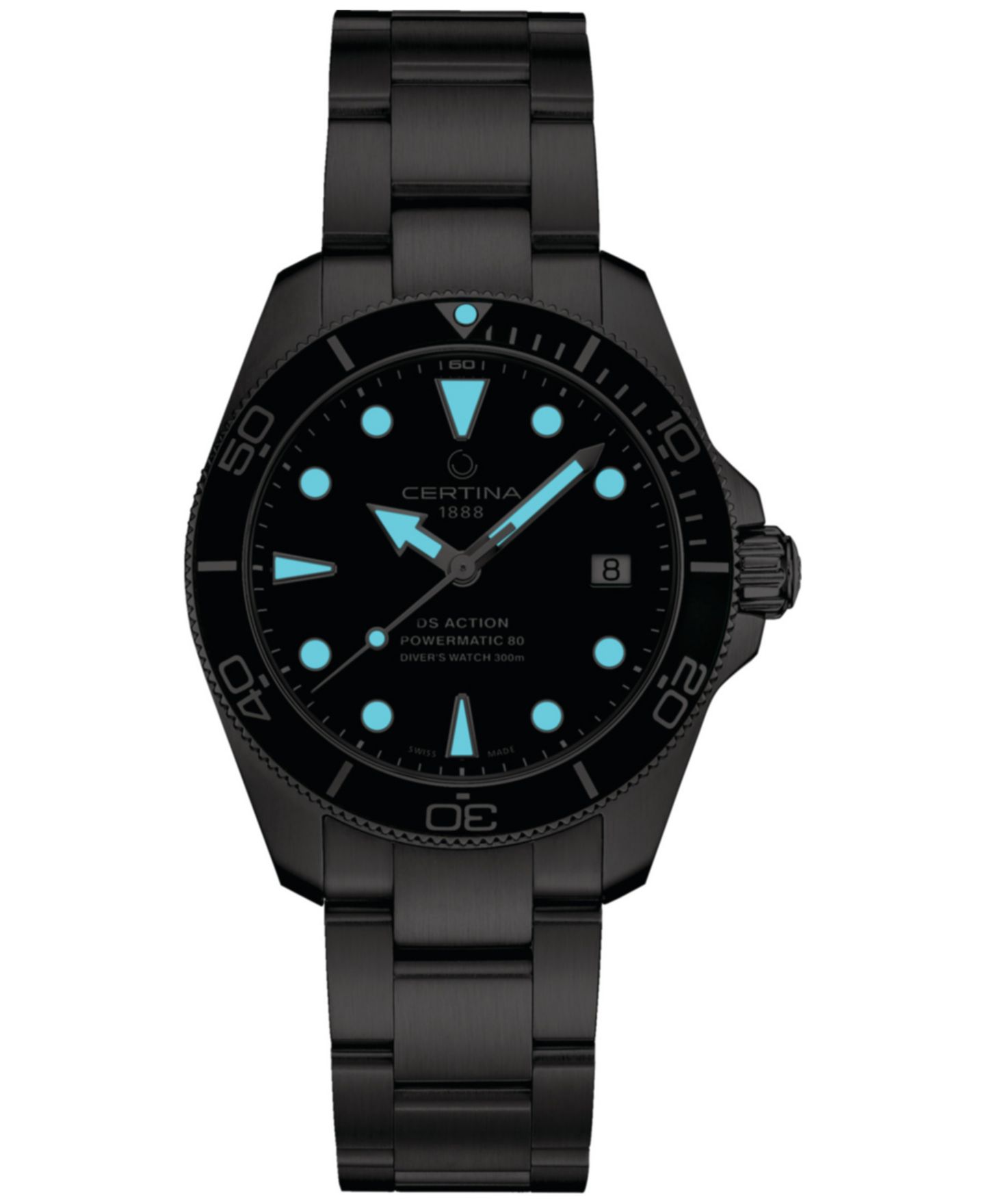 Женские часы Certina Swiss Automatic DS Action Diver Stainless Steel Bracelet Watch 38mm — фото 2