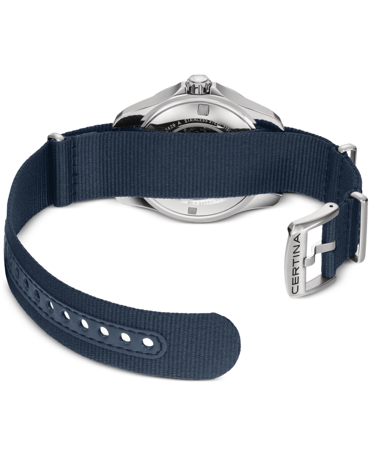 Men's Swiss Automatic Ds Action Gmt Blue Synthetic Strap Watch 43mm - Blue
