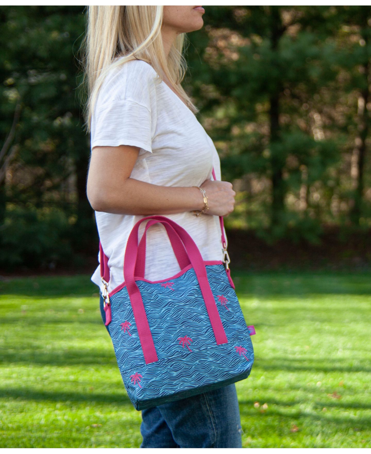 Женская сумка Shady Lady Medium, 100% Cotton Canvas Carryall, цвет: Синий — фото 6