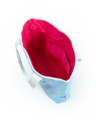 Daisy Extra Large, 100% Cotton Canvas Carryall Tote Bag