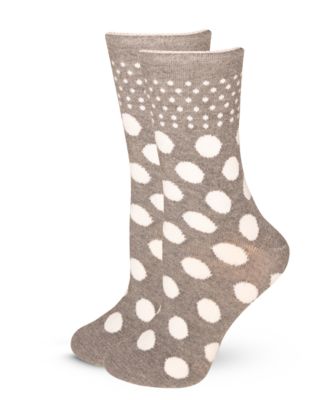 LECHERY Women's European Made Large-Dot Pattern Cotton Socks - Macy's