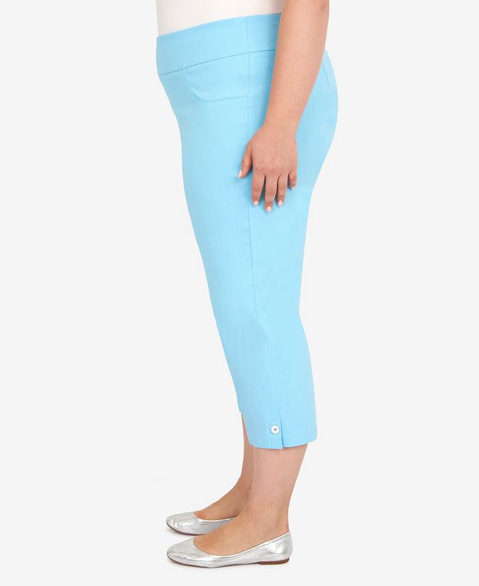 HEARTS OF PALM Plus Size Glow with The Flow Solid Capri Pants & Reviews