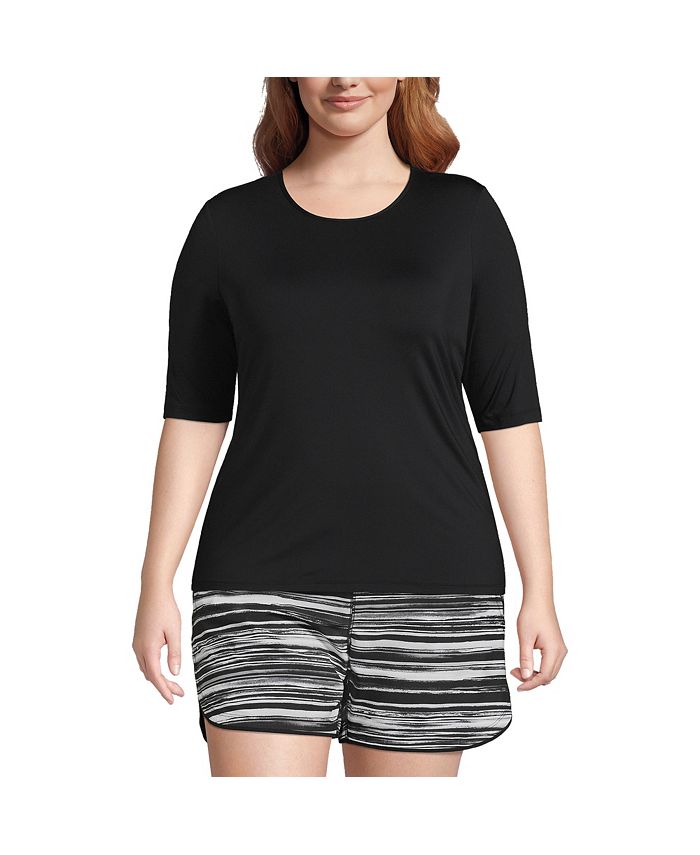 Lands end rash guard plus size sale