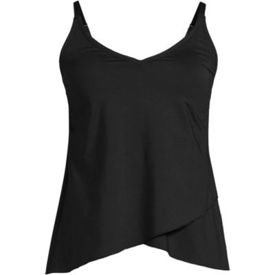 Women's D-Cup Tulip Hem Tankini Top