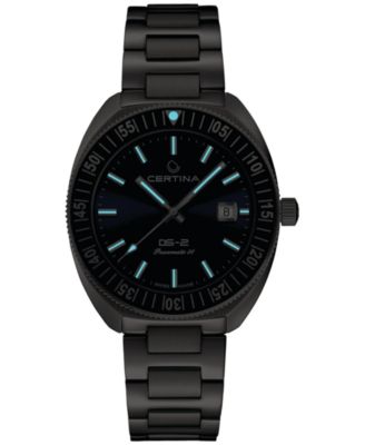 Men's Swiss Automatic DS-2 Stainless Steel Bracelet & Brown Leather Strap Watch 41mm Gift Set