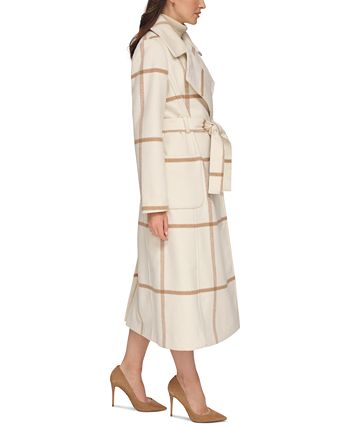 Dkny hotsell plaid coat