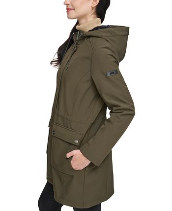 Dkny hooded raincoat sales