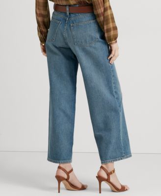 LAUREN RALPH LAUREN HIGH-RISE WIDE-LEG デニム 関税込 Lauren Ralph Lauren Women's High-Rise Wide-Leg Jeans - Macy's