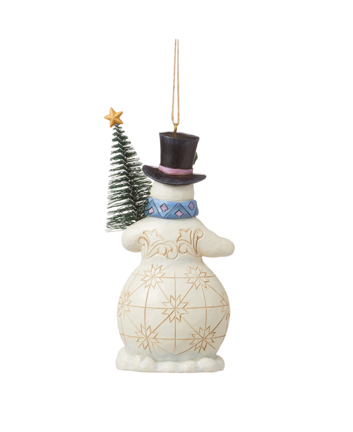 Jim Shore Snowman With Sisal Tree Orn Figurine In Multi
