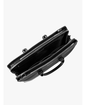 Men's Alpha Leather Trimmed Briefcase