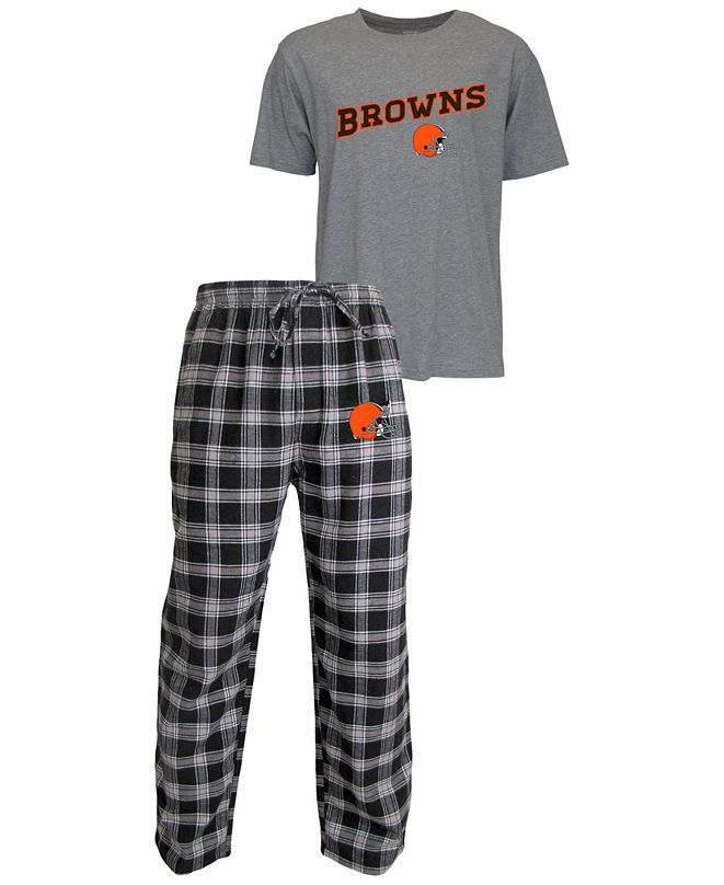 Concepts Sport Men's Cleveland Browns Plaid Flannel Pajama Set ...