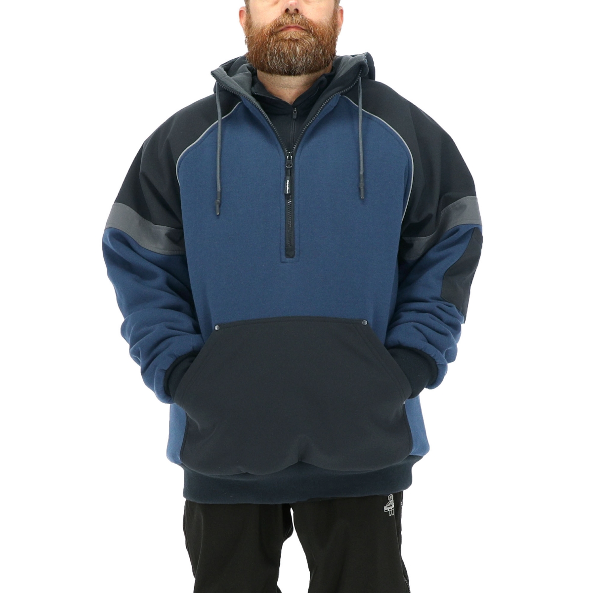 Big & Tall Frostline Pullover Sweatshirt with Insulated Hoodie - Blue
