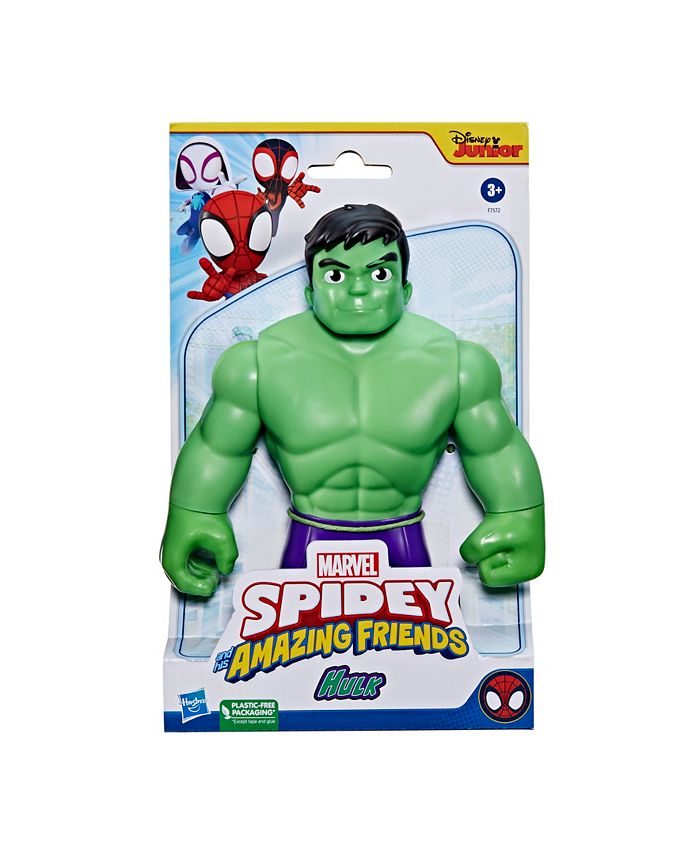 Action Figure Hulk Supersized Da 22,5 Cm - Spidey E I Suoi Fantastici Amici Hasbro Marvel, Giocattolo Per Bambini 3+ Anni Con Braccia E Testa Snodabili
