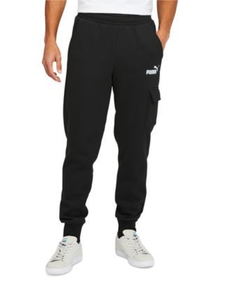 Puma Men s Ess Logo Print Fleece Cargo Jogger Pants Macy s