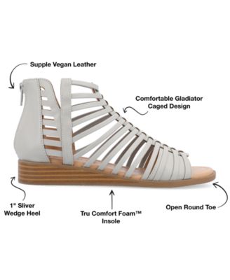 Women's Delilah Gladiator Sliver Wedge Sandals