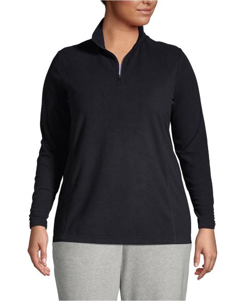 Женские свитеры Lands' End Plus Size Anyweather Fleece Quarter Zip Pullover