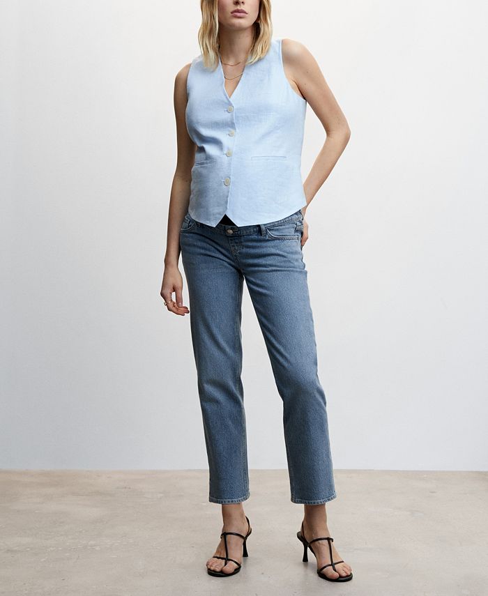 MANGO Women's Maternity Straight Jeans Macy's