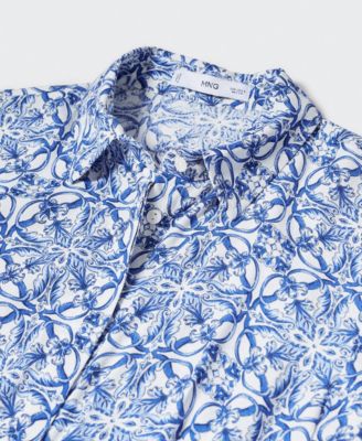 Women's Printed Shirt Jumpsuit