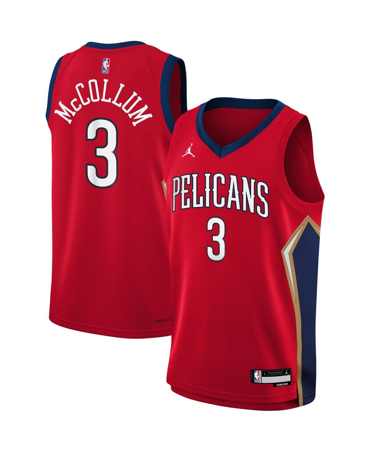Big Boys and Girls Jordan C.j. McCollumNew Orleans Pelicans 2022/23 Swingman Jersey - Statement Edition - Red