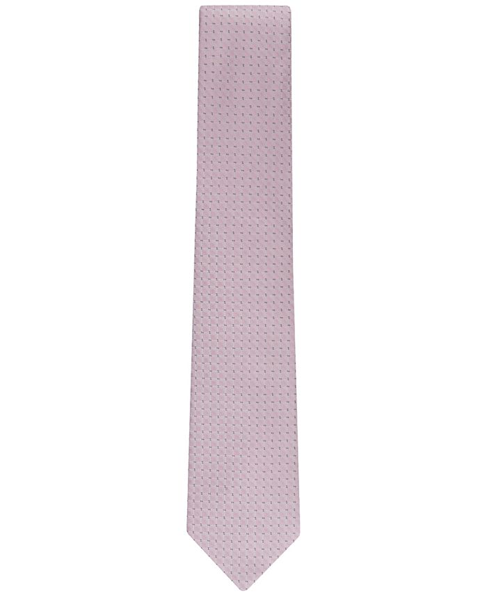 Calvin Klein Men's Micro-Dot Grid Tie - Macy's