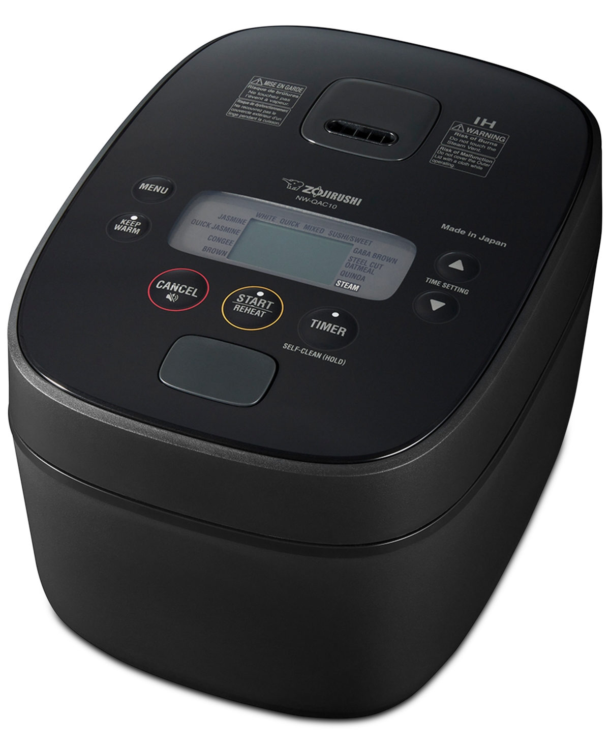 5.5-Cup Induction Heating Rice Cooker & Warmer - Black